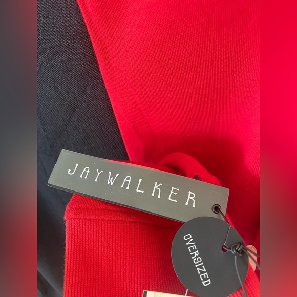 Jaywalker NWT Oversized Asymmetrical Spliced Color block Shirt - Picture 6 of 6